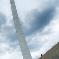 St Louis arch and steps