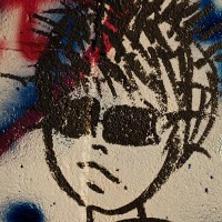graffiti drawing of girl