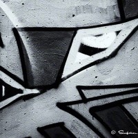robot graffiti drawing photo