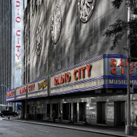Radio City, NYC black and white print